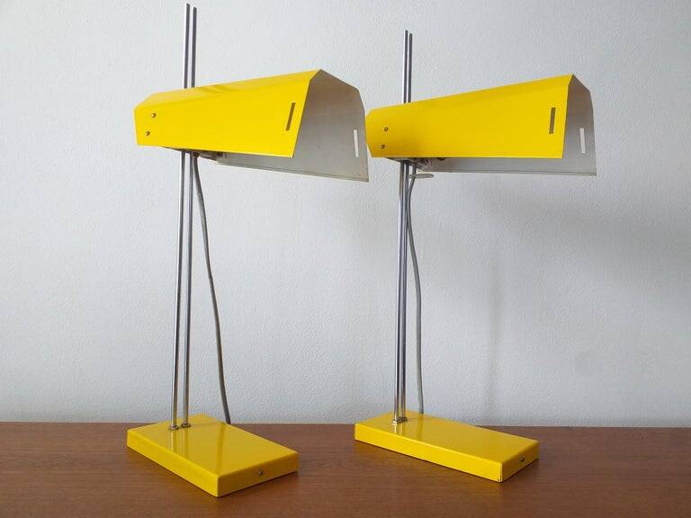 Pair of Midcentury Table Lamps Lidokov, Designed by Josef Hurka, 1970s