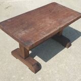 table basse en bois naturel massif