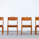 Série de 4 chaises scandinaves vintage 1960
