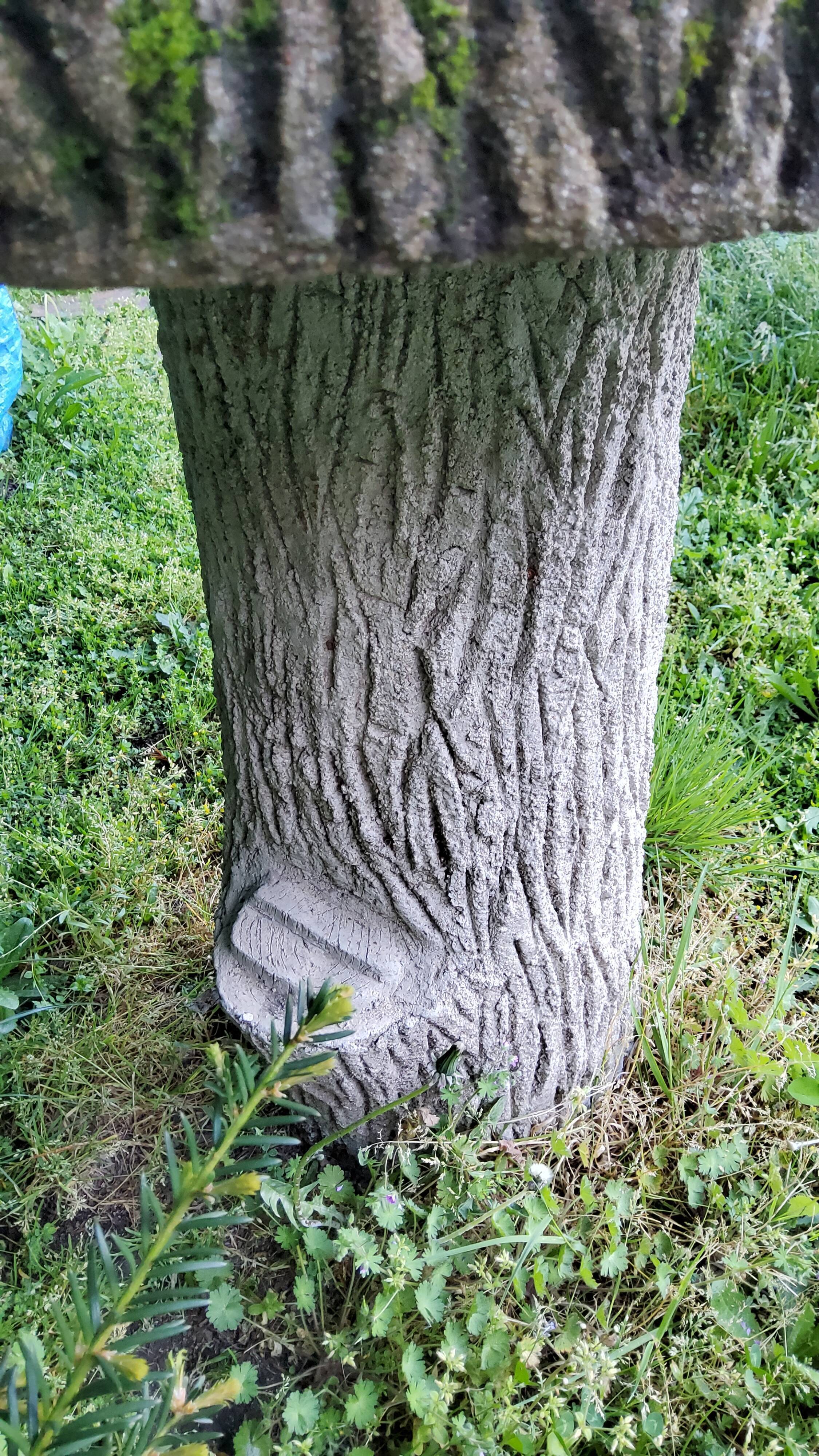 Cement rock garden table from the 1930s