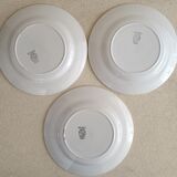 3 plates iron earth Sarreguemines