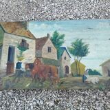 Old naive painting