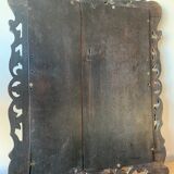 Eventful beveled mirror and openwork period 1900 repelled tin decoration