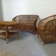 Bamboo and rattan lounge set