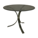 Chrome dining table and smoked glass
