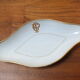 Antique ravier in white porcelain and gold Axe & Pépin in Vierzon