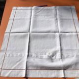 BG leaves embroidered linen pillowcase