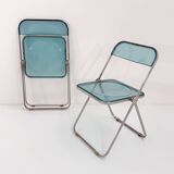 Blue Plia Chair by Giancarlo Piretti for Castelli, 1960