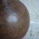 Foot of Lamp Ball in Hammered Metal 70s