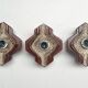 Set of 3 ceramic wall lamps by PAN Keramik, 1960s