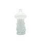 Modernist vase, ivory white glass, Poland, 1970s.