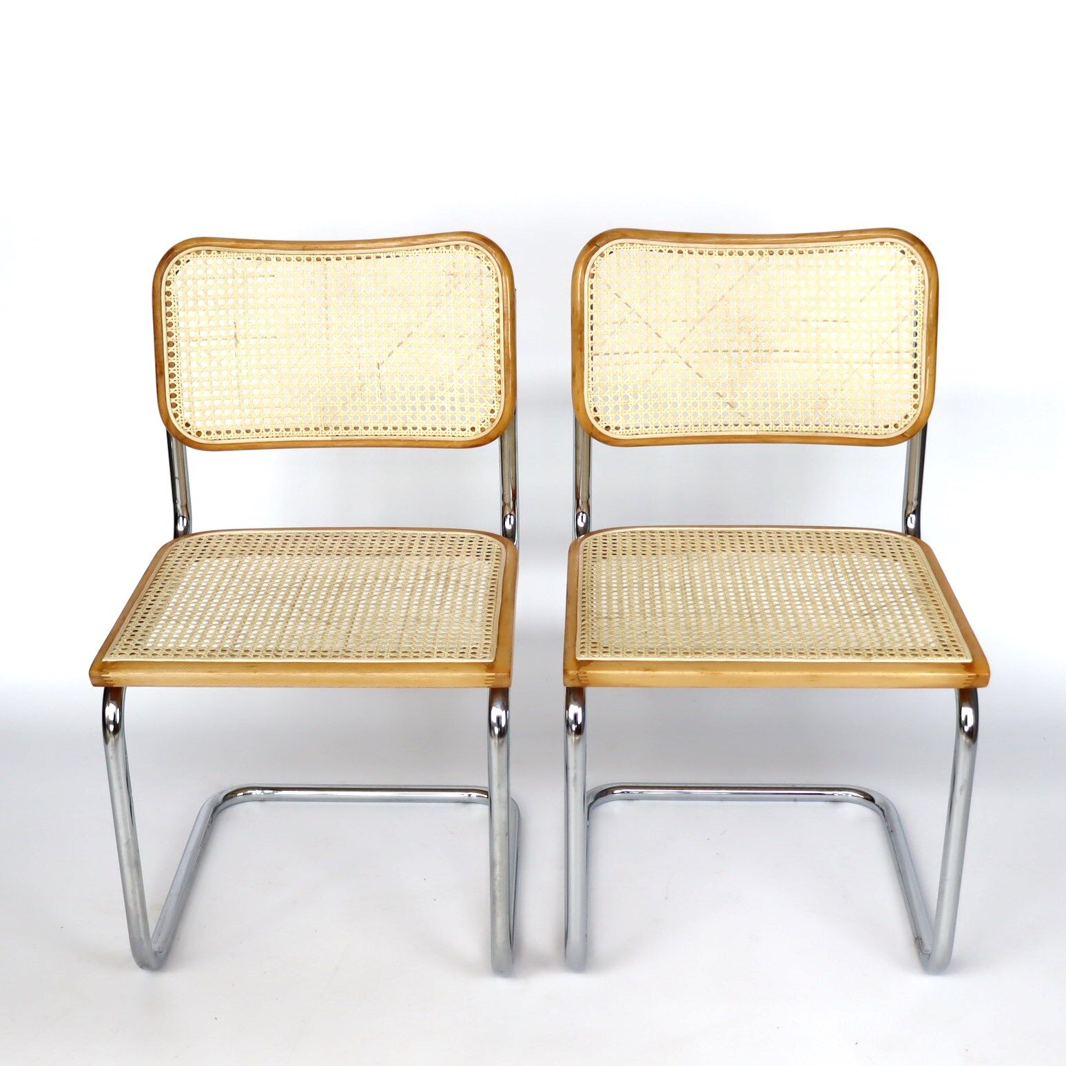 Pair of B32 chairs by Marcel Breuer