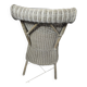 Fauteuil en rotin patiné gris