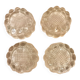 Set of 4 glass table or piano leg mats.
