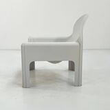 Fauteuil Blanc Modèle 4894 par Gae Aulenti pour Kartell, 1970