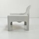 Fauteuil Blanc Modèle 4894 par Gae Aulenti pour Kartell, 1970
