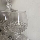 Set of 6 cognac glasses