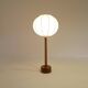 Lampe de table en teck massif du milieu du siècle 1960s Suède