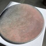 Series of 7 brown ceramic plates