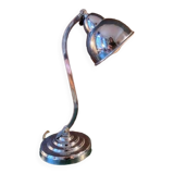 Old desk lamp, Art Deco, in chrome metal-1950