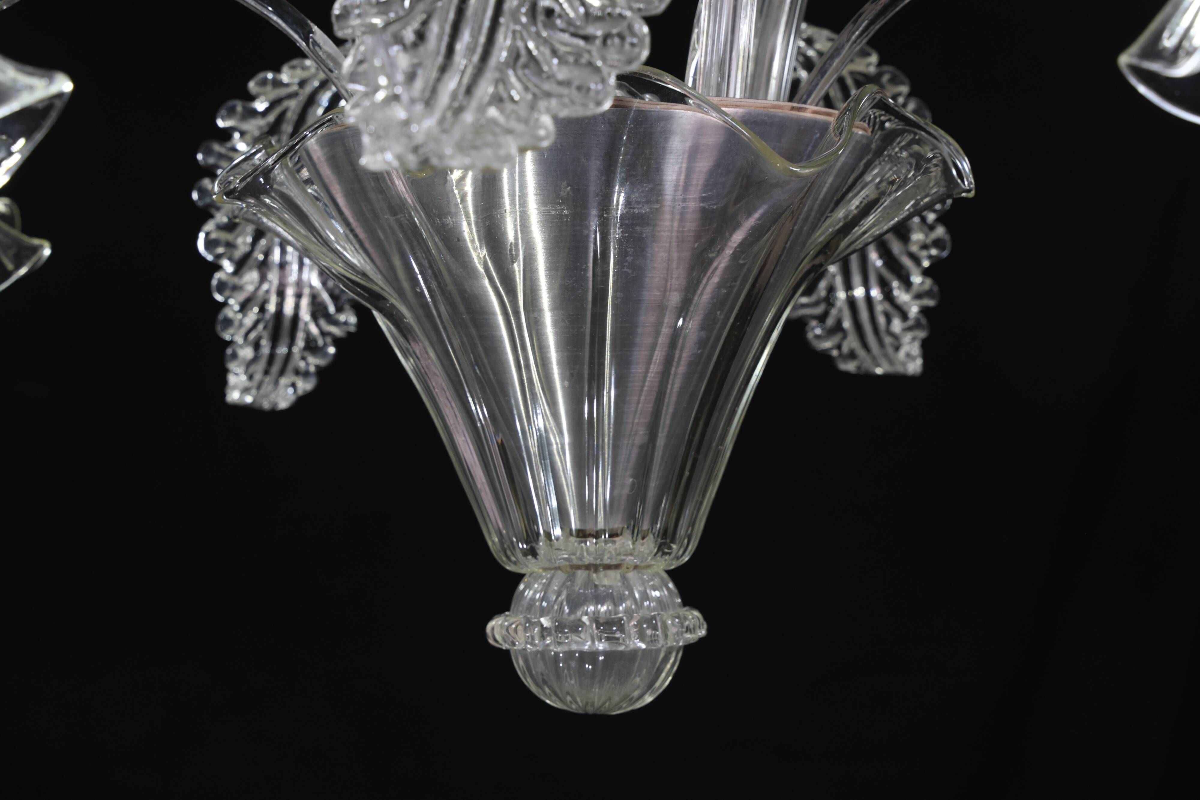 Large Art Decò Midcentury Italian Murano Glass Pendant, 1960s