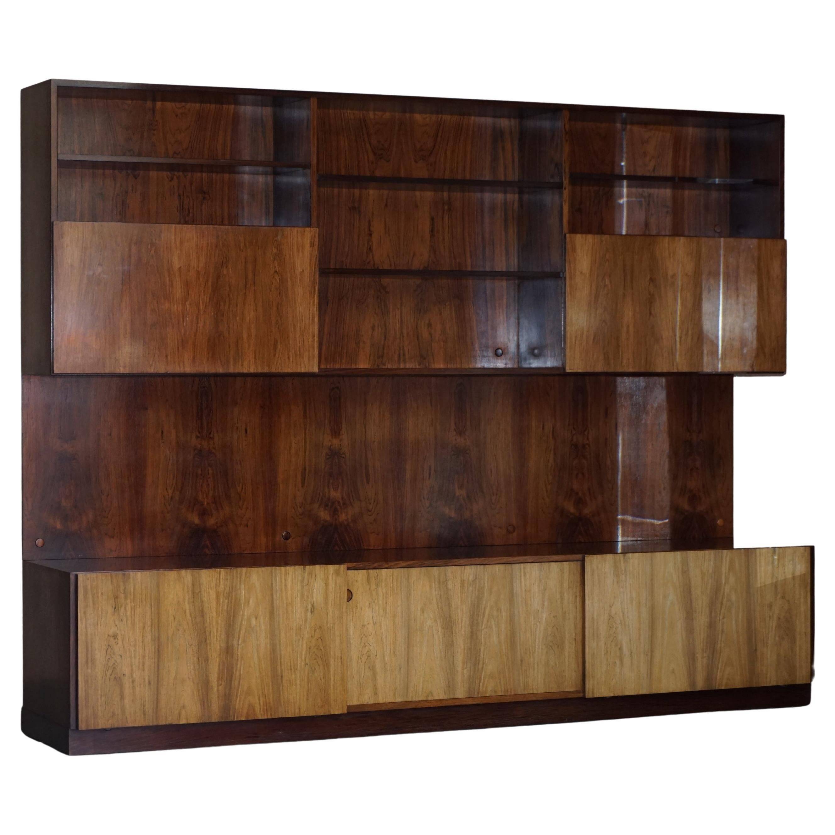 Danish Mid-Century Solid Wood Buffet Bar 1960