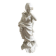 Biscuit Porcelain Flower Vase Statue Volkstedt Art Nouveau Lady, c. 1900