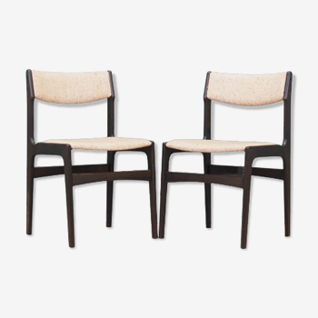 Lot de 2 chaises en chêne, design danois, années 70, fabriqué au Danemark