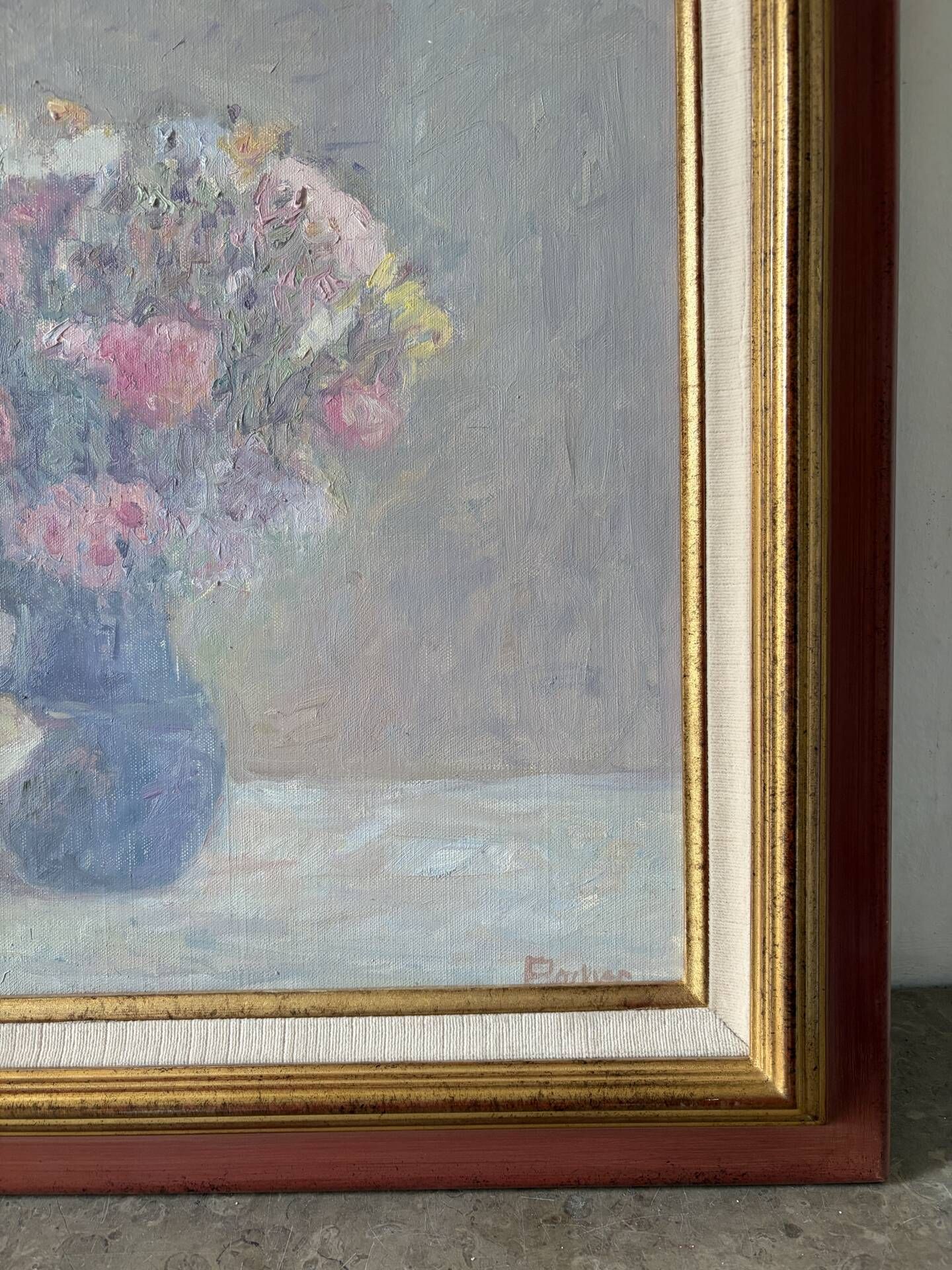 Autumn bouquet, oil on canvas signed