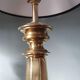 Duo of antique lamps in bronze and brass