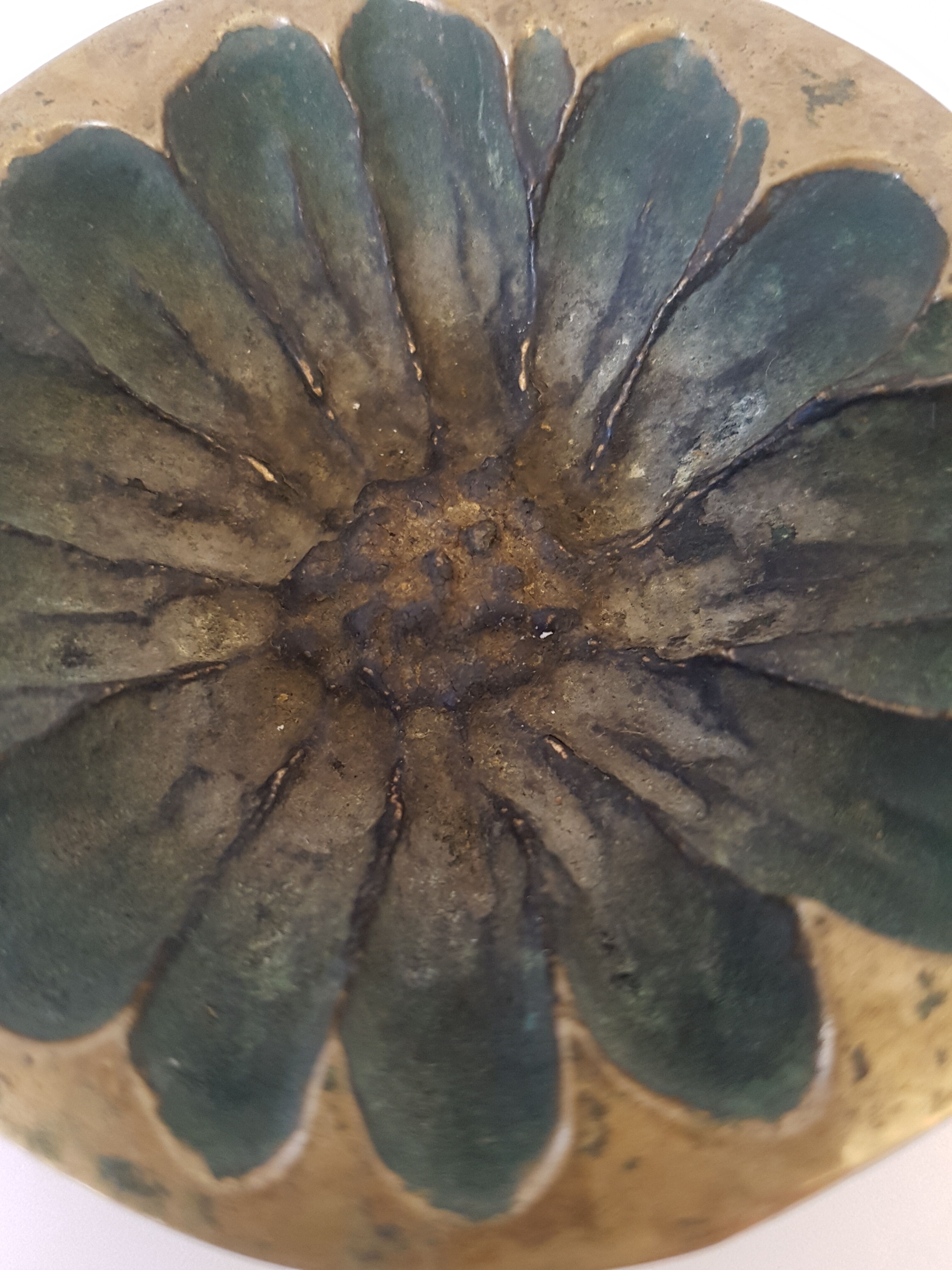 Monique Gerber bronze ashtray 70s