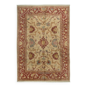 Vintage Handmade Turkish Oushak Rug. 100% Wool. Excellent Condition