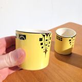 Set of 3 small Art Deco pots De Bruyn Fives