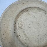 Pierre Digan 8 black stoneware plates from the 70s