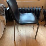 4 Philippe Starck Cheap Chic Leather chairs
