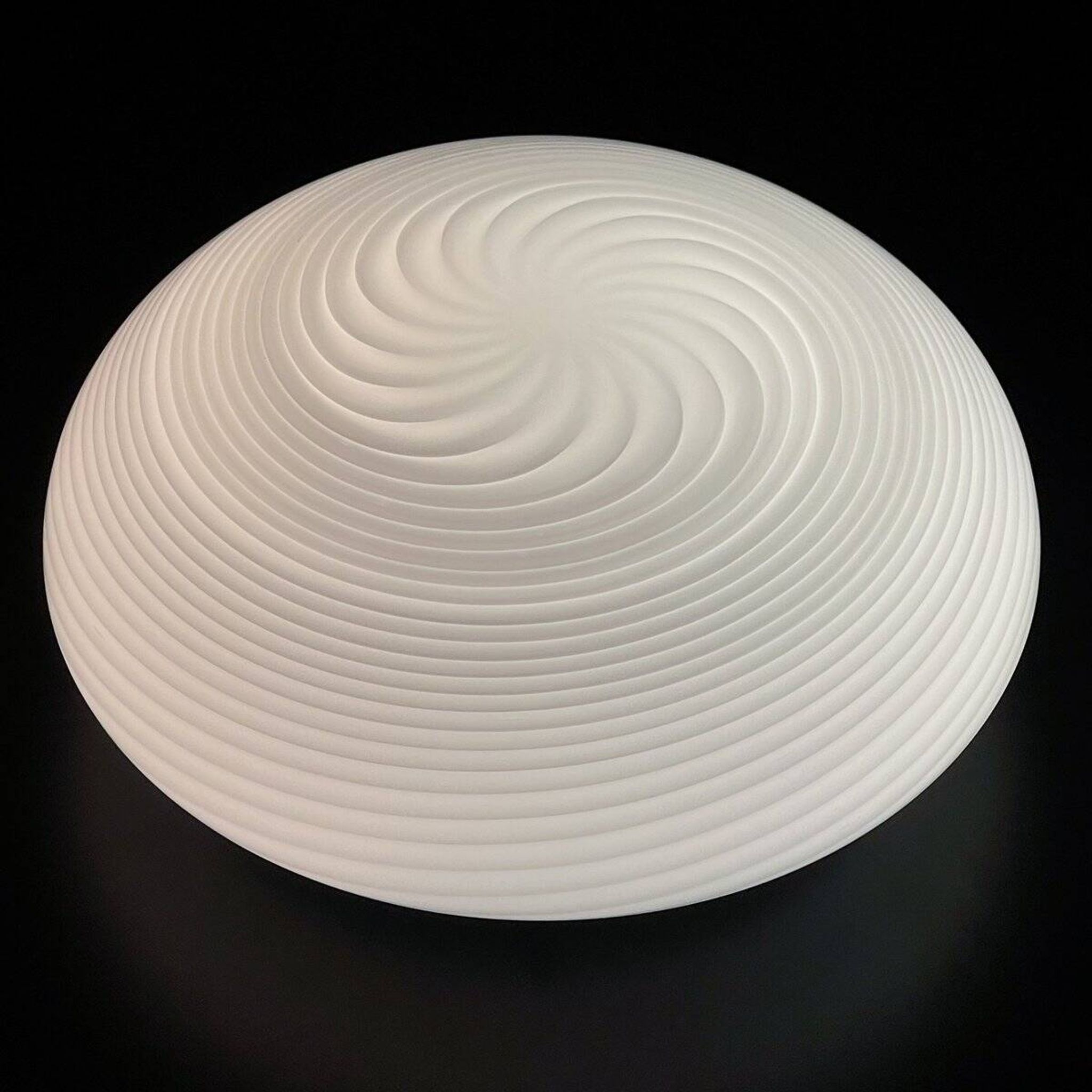 Plafonnier en verre de Murano tourbillon, Italie, années 1970