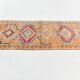 3x12 Pale Orange & Pink Vintage Wool Runner Rug, 86x352Cm