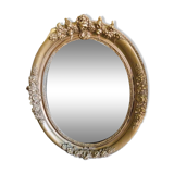 Miroir medaillon dore ovale n° 54
