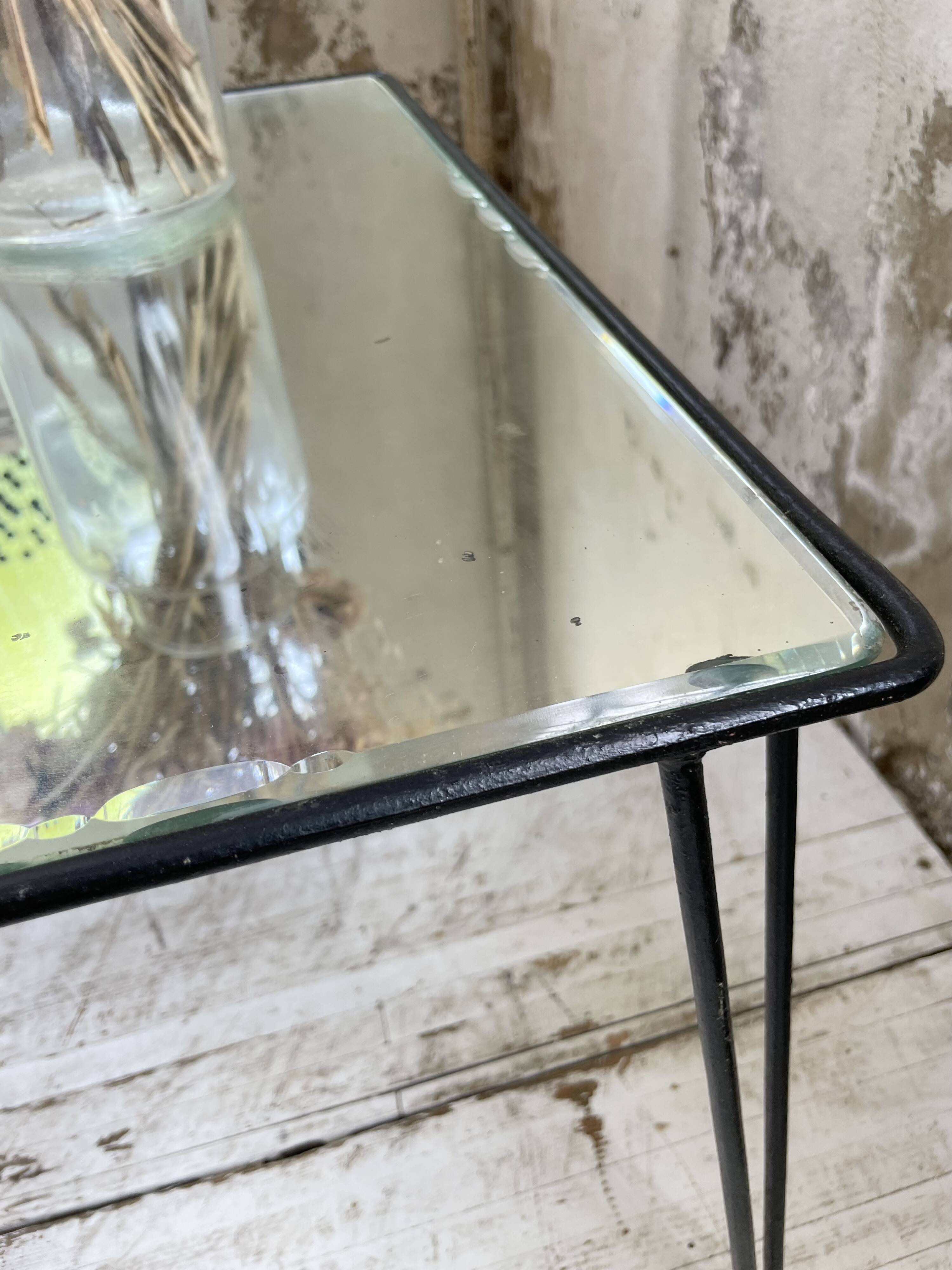 Mirrored coffee table from the 60s