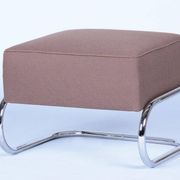Bauhaus Stool in Chrome and Steel by Robert Slezák, Czech, 1930s