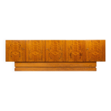 Mid-Century Modern Sideboard, Wood and Travertine, 1970s