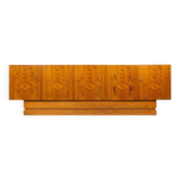 Mid-Century Modern Sideboard, Wood and Travertine, 1970s