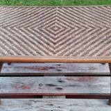 Rattan folding coffee table