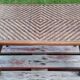 Table basse pliante en rotin