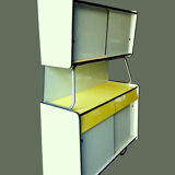 Green and yellow formica buffet