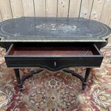 Bureau - Consile d'entrée époque Napoléon III en bois noirci