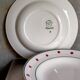 Five plates Céranord Saint-Amand "Brocatelle" vintage