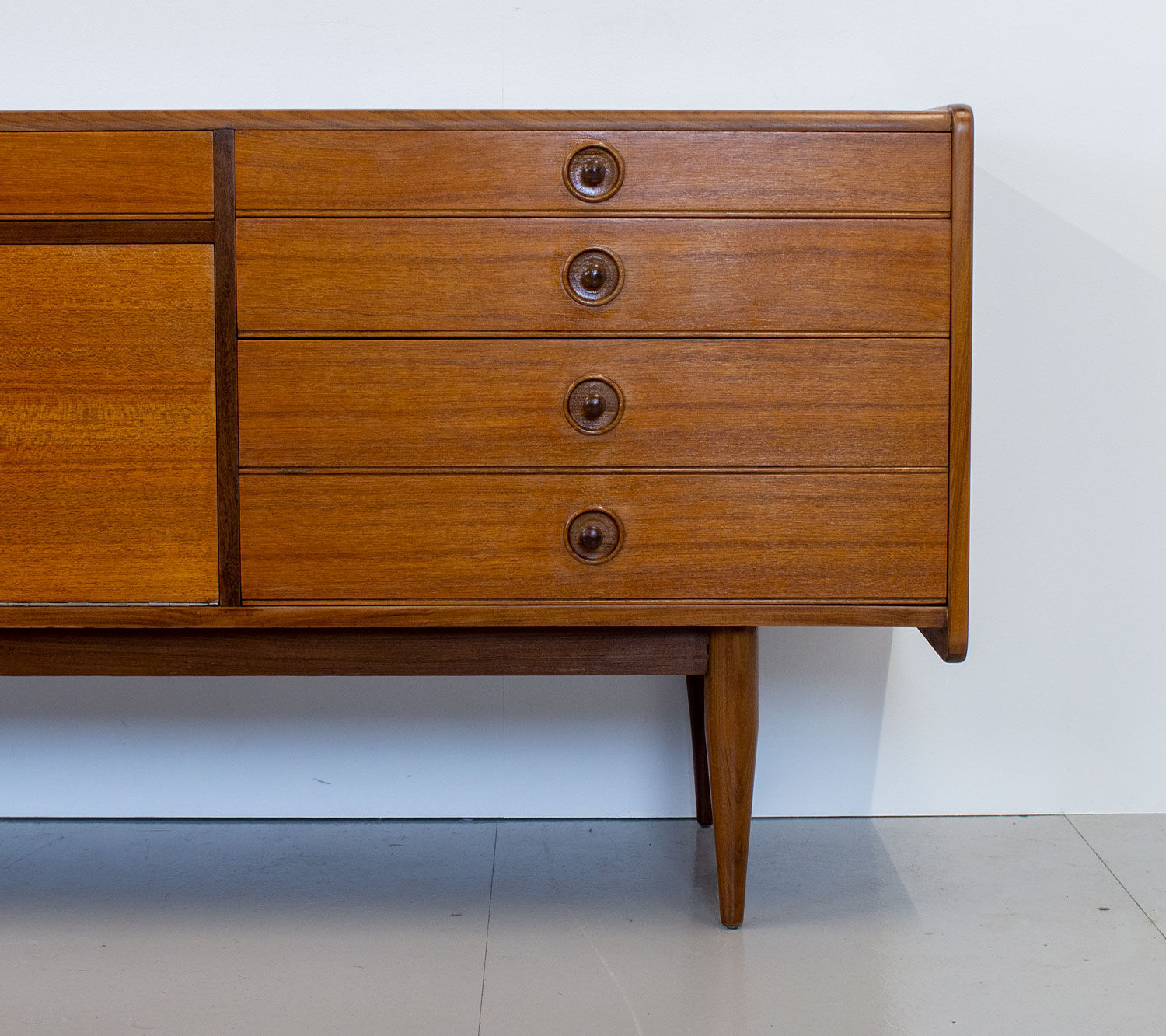 1960s Teak & Afromosia Sideboard designed by Robert Heritage