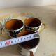 3 vintage coffee cups - boch belgium - "rambouillet" model