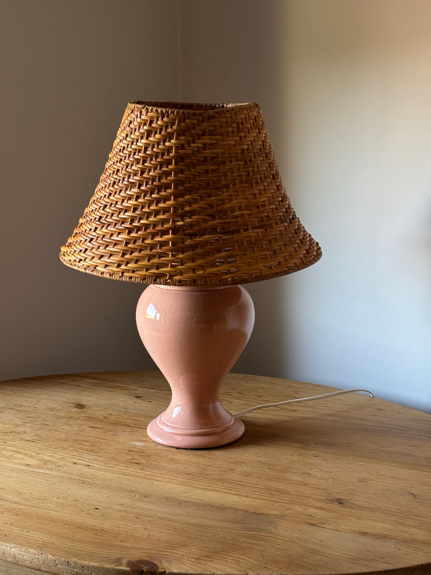 Cracked ceramic lamp - French manufacture